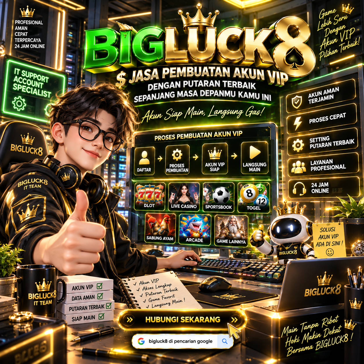 BIGLUCK8 $ Jasa Pembuatan Akun VIP Dengan Putaran Terbaik Sepanjang Masa Depanmu kamu Ini
